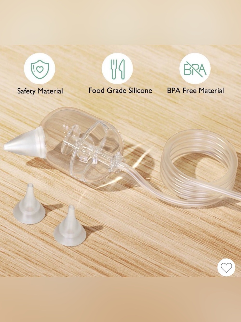 NWT Momcozy Electric Baby Nasal Aspirator | Hospital Grade Suction |White & Mint - Picture 3 of 10